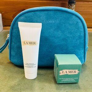 La Mer Skincare Trio with Teal Pouch